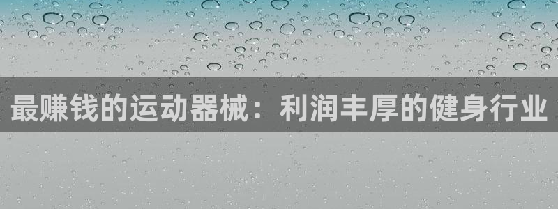 z6尊龙官网：最赚钱的运动器械：利润丰厚的健身行业