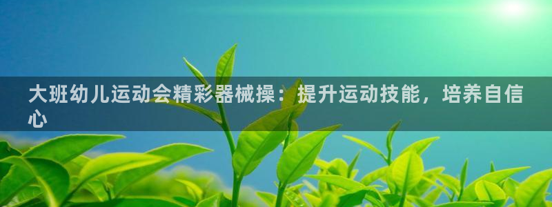 尊龙游戏app官方网站：大班幼儿运动会精彩器械操：提升运动技