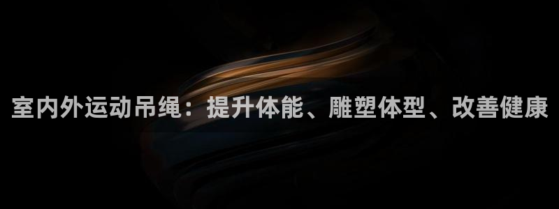 尊龙专访视频：室内外运动吊绳：提升体能、雕塑体型、改